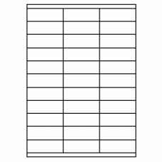 432 - Label Size 70mm x 25.4mm - 33 labels per sheet